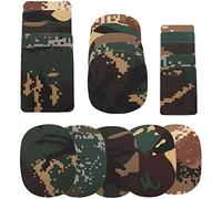 Oikabio 20 pezzi Camo Toppe termoadesive per giacche, jeans, kit di riparazione per vestiti, toppe per gomiti per la decorazione di buchi