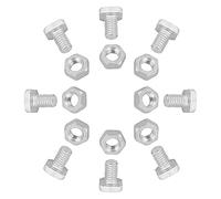Oikabio 200 pezzi M6X12Mm casa dadi e viti viti quadrati bulloni dadi casetta di riparazione set parti giardino necessità