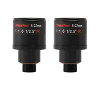 Oikabio 2X CCTV Lens 1/2.5 Pollice 6-22mm 5MP Mount Varifocal Lens F1.6 per 4MP/5MP CMOS/CCD Sensore di Sicurezza IP/AHD Camera