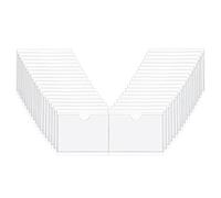 Oikabio 36 etichette autoadesive per carte di credito, 6 x 8,5 cm, in plastica trasparente