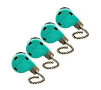 Oikabio 4 pezzi ventilatore a soffitto interruttore Ear ZE 268S6, 3 velocità 4 fili regolatore di velocità catena di trazione dispositivi interruttori parti ()
