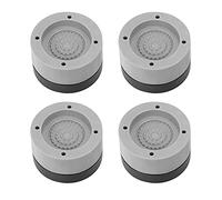 Oikabio 4 Pz/Set Anti Vibration Pad Gomma Rumore Sotterraneo Vibrazione Anti Piedi Staffa per Lavaggio e Asciugatrice Altezza Lavaggio Regolabile ()