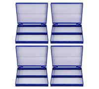 Oikabio 4X Royal Blue Plastic Rettangolo 100 Microslide Slide Box Microscopio