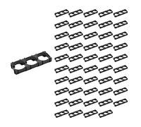 Oikabio 50 pezzi 21700 celle al litio distanziatore titolare batteria triplo supporto supporto batteria batteria kit supporto supporto per batteria fissa fai da te 21,7 mm diametro foro