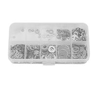 Oikabio 600 pezzi/set M1.6 M2 M2.5 .5 M6 M8 M10 acciaio inox disco inferiore disco inferiore guarnizione guarnizione guarnizione assortimento kit