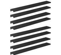Oikabio 8 pezzi da 300 mm/11,8 nero, per montare le dita, nascoste per cucine, oblique, a casa
