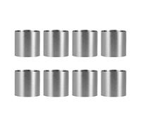 Oikabio 8 pezzi in acciaio inox mousse anelli rotondi tagliapasta torta stampo cucina cottura pasticceria strumento per torte, fondente, ecc.