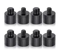 Oikabio 8 pezzi microfono 1/4 maschio 3/8 femmina e 3/8 maschio 1/4 femmina viti adattatore per fotocamera treppiede
