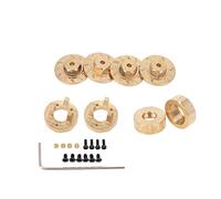 Oikabio 8 pezzi ruota in ottone 7 mm adattatore esagonale contrappeso per mini Z 1/18 1/24 RC Car Upgrades parti