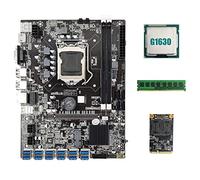 Oikabio B75 BTC Mining Scheda Madre 12 PCIE a USB3.0+G1630 CPU+DDR3 4GB 1600Mhz RAM+128G MSATA SSD B75 USB Scheda madre