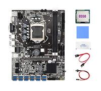 Oikabio B75 ETH Scheda Madre Mining 12 PCIE a USB+G550 CPU+ Switch+ SATA+Grasso Termico+Pad Termico B75 Scheda Madre