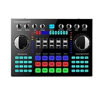 Oikabio Cambiatore vocale per computer K1 Scheda Mixer per Scheda audio HiFi Trasmissione Audio Bluetooth 5.0 Universale