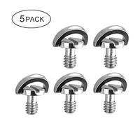 Oikabio Confezione da 5 pezzi 1/4 sgancio rapido piastra vite di fissaggio ad anello D albero Qr viti adattatore supporto per fotocamera DSLR treppiede monopiede Qr piastra testa sferica