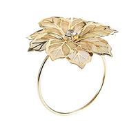 Oikabio Confezione da 6 tovaglioli anelli, anelli dorati, fibbie per decorazioni da tavolo, matrimoni, cene, feste, decorazioni fai da te, oro