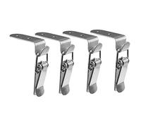 Oikabio Gancio con Fibbia a Bocca d'Anatra a 90 Gradi, Morsetto a Chiusura a Leva di Estrazione con Molla in Acciaio A