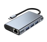 Oikabio Hub USB Tipo C a -Compatibile 4K USB C HUB Docking Station, adatto per