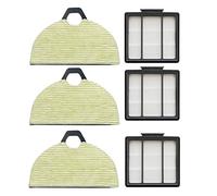 Oikabio Kit 6 Pz Spazzole Laterali Filtri Pulizia Mop Pad per RV2001WD AV2001WD Robot Aspirapolvere Accessori