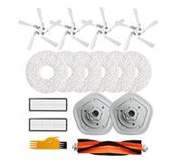 Oikabio Kit di accessori di ricambio da 16 pezzi per aspirapolvere robot W10/W10 Pro Robot Aspirapolvere Lavabile Panno Mop laterale principale