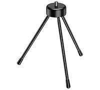 Oikabio Mini treppiede in metallo, treppiede da scrivania con viti da 1/4, adatto per proiettori e tutte le fotocamere