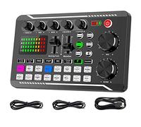 Oikabio Mixer audio, scheda audio e interfaccia audio con effetti mixer DJ e Voice Changer,Podcast Production Studio