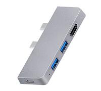 Oikabio Per Pro 8 USB C Hub, Adattatore Compatibile 4K + 2 Lettori USB 3.0 Adattatore per Lettore di Schede SD/TF per Pro 8