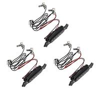 Oikabio Pickup magnetico acustico per chitarra, 3 pezzi, nero