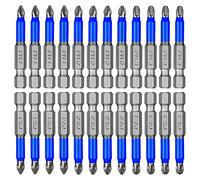 Oikabio Set di 24 punte magnetiche antiscivolo per cacciavite PH1 PH2 PH3 PZ1 PZ2 PZ3, set di punte per avvitatore a percussione 1/4 codolo esagonale