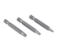 Oikabio Set di 3 cacciaviti quadrati esagonali da 50 mm, 1/4, S2, cacciaviti magnetici