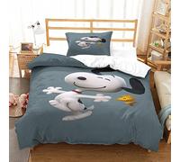 Oikabio Snoopy Set Copripiumino Con FedereCartoon , Single(135x200cm)
