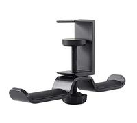 Oikabio Supporto per cuffie doppio sotto la scrivania, universale per PC da gioco, supporto per auricolari, girevole a 360 gradi, supporto per cuffie