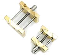 Oikabio Supporto per movimento in , 2 pezzi, con funzione fissa multifunzione, per orologiai, strumenti di riparazione, giallo.