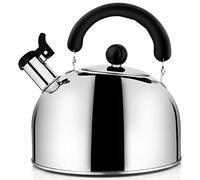 Oikabio Tea Kettle fischietti da tè, bollitore da tè in acciaio inox per piatto, 4,3 Qt (4 litri) con grande capacità e fondo della capsula