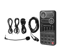 Oikabio Universal Voice Changer Scheda Audio Multiplo Portatile Live Changing Card con Microfono