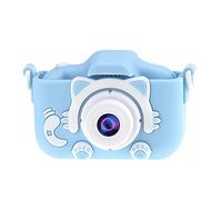 Oikabio Videocamera digitale HD antiurto da 2,0 pollici, per bambini, per selfie e video, idea regalo per ragazze e ragazzi, con scheda di memoria da 32 GB (blu)