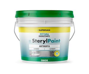 OIKOS SterylPaint Pittura Igenizzante, Antimuffa, Bianca (4 Litri)