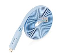 OIKWAN 10ft USB-C to RJ45 Serial Adapter，USB C to Console Cable Essential Accessory Compatible with Cisco, NETGEAR, Ubiquity，Routers/Switches for Laptops