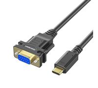 OIKWAN Cavo adattatore USB C a Serial (tipo C a Serial, C a DB9/RS232 femmina) Compatibile con dispositivi Mac OS, Windows, Android, Linux di tipo C