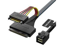 OIKWAN Cavo SSD NVMe HD Mini-SAS (SFF-8643) a U.2 (SFF-8639) 6 piedi..