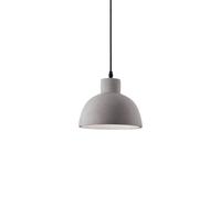 Lampada a sospensione Ideal Lux OIL E27 D 205 cemento 129082