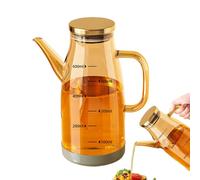 Oil Bottle Dispenser, Portable Olive Oil Pourer, Soy Sauce Bottles, 600ML Compact Non-Drip Cruet Vinegar Container, Ideal for Restaurants, Kitchen, Picnic, Outing and Camping