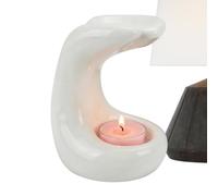 Oil Burner - Hand-Shaped Heated Fragrance Diffuser, Ceramic Aromatherapy Burner for Essential Oils | Decorative Home Bedroom Office Kitchen Coffee Table | Gift for Housewarming Women Mom Sister