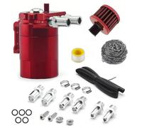 Oil Can Auto, 350ML Decanter Vapori Olio Alluminio Serbatoio Di Stoccaggio Olio Con Tubo Filtro Aria Accessori Per Parti Di Ricambio Serbatoio Di Stoccaggio Olio Universale Per Auto Motore