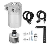 Oil Catch Can in Alluminio, Separatore Aria e Olio per Expedition 3.5L, Ricambio 2017-2021 - Design Robusto, Capacità 400ml, Facile Installazione (Silver)