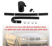 Oil Catch Can Tank with Silicone Radiator Hose Per BMW N54 335i E90 2006-2010 T9