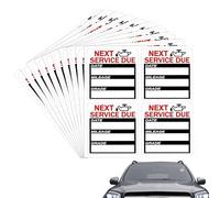 Oil Change Reminder Adesivi - 40 pezzi 2 x 2 Inch Service Sticker, Windshield Next Service Due Labels, Easy To Write On For Car Truck SUV, Mechanic Shop Auto Maintenance Sticker