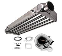 T3 Turbocompressore T3T4 T04E Turbo + 21"x 7"x 2.5" Intercooler Universal