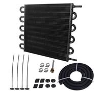 Oil Cooler 4 file 6 file 8 file 10 file Kit convertitore manuale automatico remoto Piastra in alluminio per radiatore(10 row black)