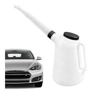 Oil Fill Jug, Fluid Change Container, 19x19x30cm Measuring Bottle with Spout, Sealed Liquid Storage Tank, Filling Tool with Lid Design, Engine Canister for Car and Machine