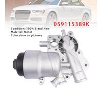 Oil Filter Housing Oil Cooler Per Audi A4 A5 A6 A8 Q5 Q7 Quattro VW Touareg 3.0
