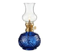 Oil Lamps - Indoor Use with Adjustable Fire Wick Clear Decorative